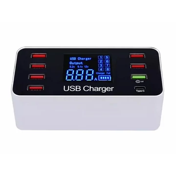 Thunder HCR-039, Vezetékes USB töltő 60W (8 kiállás)