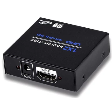 Thunder SPL-142, 1×2 HDMI 4K kisméretű elosztó (fém ház)