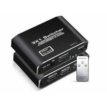 Thunder SWI-320, 3×1 4K HDMI kapcsoló + távirányító
