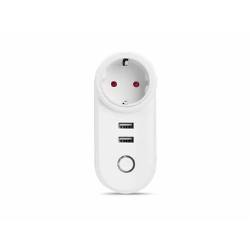 Thunder SWS-09 SmartHome WiFi-vezérelt, Okos dugalj + USB (16A)