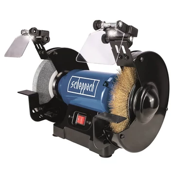 Scheppach SM 200 LB - Kettős köszörű kefekoronggal (5903111901)