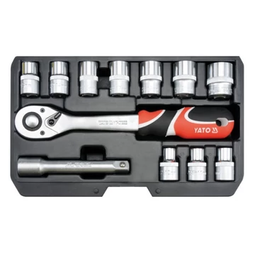 YATO Dugókulcs készlet 12 részes 1/2 col: 10-24 mm (YT-38671)