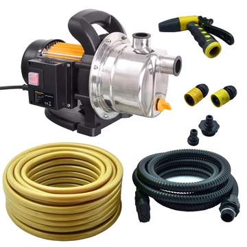Riwall REJP 1000 INOX SET - Kerti szivattyú 1000 W szett (EP26A2001096B)