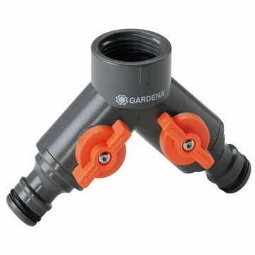 Gardena 2-utas vízelosztó, 1/2' és 3/4'-os vízcsapra (0940-26)
