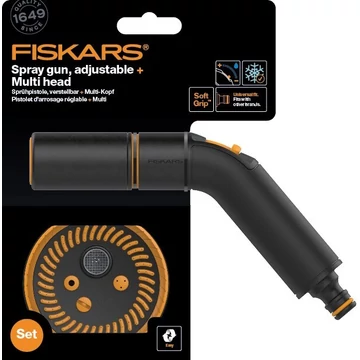 Fiskars Comfort locsolópisztoly, állítható öntözőfej + öntözőfej, multi (1056494)