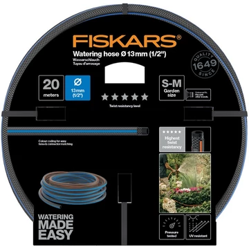 Fiskars Locsolótömlő, 13 mm (1/2'), 20 m Q5 (1027107)
