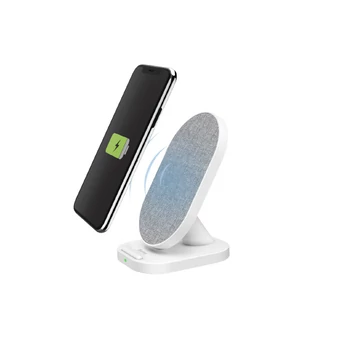 Hama QI Fabric FC-10S FIC E3 vezeték nélküli mobiltelefon töltő - fehér10w (201686)