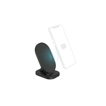 Hama QI Fabric FC-10S FIC E3 vezeték nélküli mobiltelefon töltő 10W - fekete (201685)