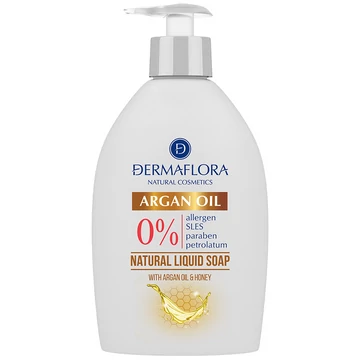 Dermaflora argán olaj & méz folyékony szappan 400ml