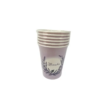 Levendulás party papírpohár 250ml 6db 277942