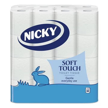 Nicky Soft Touch toalettpapír 32 tekercs 2 rétegű 110 lap