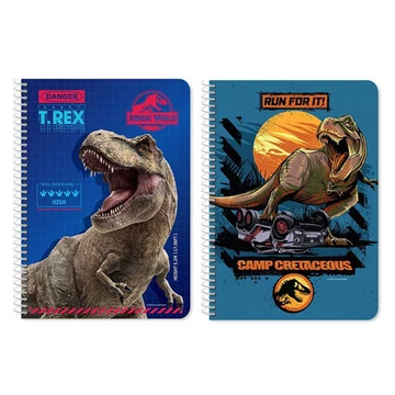 Jurassic World T-Rex spirálos jegyzetfüzet kétféle változatban