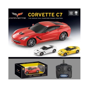 RC Chevrolet Corvette C7 1/24 távirányítós autó több színváltozatban