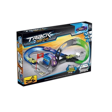 Track Racing versenypálya hurokkanyarral kisautóval