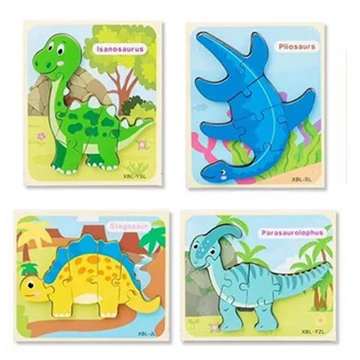 Fa dinoszauruszos formapuzzle többféle változatban