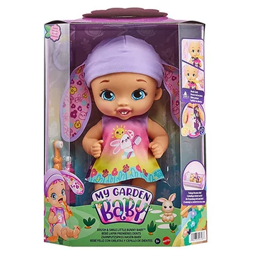 My Garden Baby: Édi-Bébi ölelnivaló lila nyuszi 30cm - Mattel