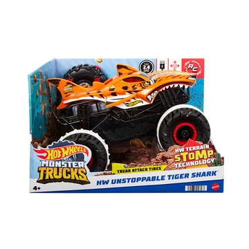 Hot Wheels Monster Trucks távirányítós terepmászó Tiger Shark járgány 1:15 - Mattel