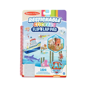 Melissa & Doug: Mancs őrjárat Kaland-öböl újrahasználható matricás füzet