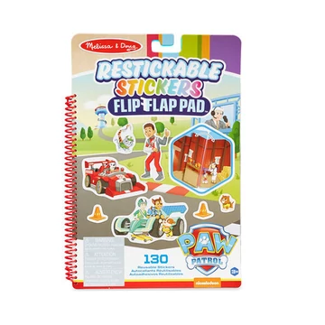 Melissa & Doug: Mancs őrjárat Klasszikus küldetés újrahasználható matricás füzet