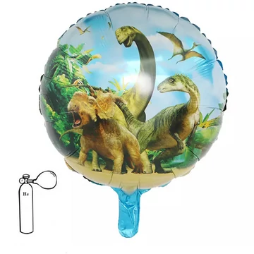 Dinoszauruszos gömb fólia party lufi 45cm