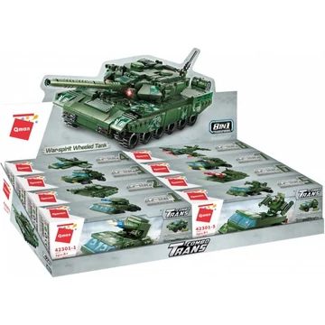 Háborús tank kerekeken | 642 db építőkocka | építőjáték | QMAN 42301