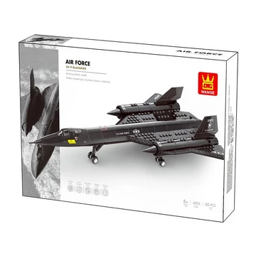 SR-71 Blackbird felderítő repülőgép | 183 db építőkocka | építőjáték | WANGE 4005