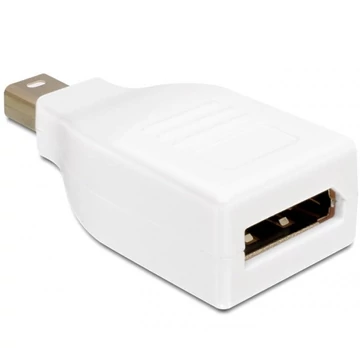 Delock Adapter Displayport mini apa > Displayport anya nikkel bevonat, fehér