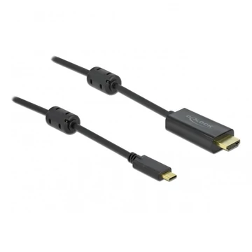 Delock Aktív USB Type-C  - HDMI kábel (DP Alt Mode) 4K 60 Hz 2 méter hosszú