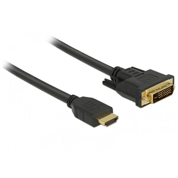 Delock HDMI - DVI 24+1 kétirányú kábel 1,5 m