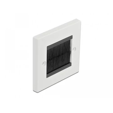 Delock Kábelrendező keret fekete fésűsávokkal 86 x 86 mm