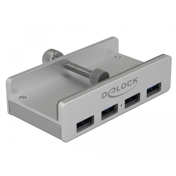 Delock Külso USB 3.0 hub 4 bemenettel záró csavarral