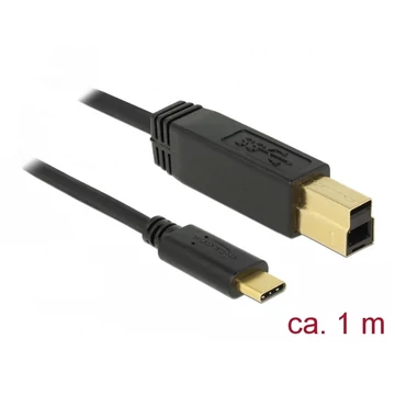 Delock USB 3.1 Gen 2 (10 Gbps) kábel Type-C B-típusú 1 m