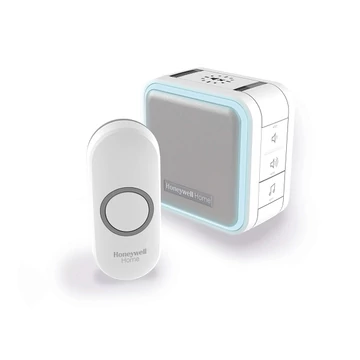 Honeywell DC515N vezeték nélküli csengő, elemes, 150m, 6 dallam, LED fény