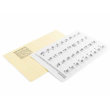 max KB-KEY STICKER - levehető hangjegy MATRICA tanulóknak (61 billentyűhöz)