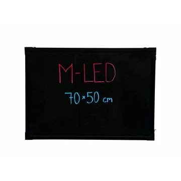 M-LED LB-70PR Írható LED reklám tábla, PRO (70x50 cm) + 1 db filc