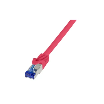 Logilink Patch kábel Ultraflex, Cat.6A, S/FTP, piros, 0,25 m