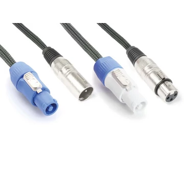 PD Connex CX05-1,5m AUDIO Jel&Táp Hosszabbító Kombikábel (XLR +  PowerCon)