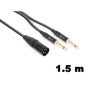 PD Connex CX56-1,5 sztereo jelkábel (XLR papa - 2×6,3 mm Jack) - (1,5 m)