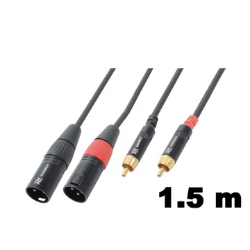 PD Connex CX66-1,5 sztereo jelkábel  (2x XLR papa - 2x RCA) - (1,5 m)