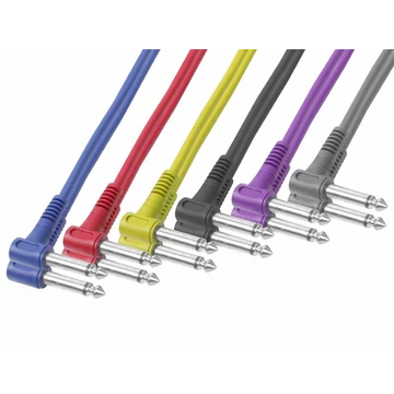 PD Connex CX96-0,5m Patchkábel SZETT 6db-os (6,3 mm Jack mono - 6,3 mm Jack mono) színes
