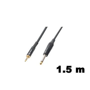 PD Connex GX27-1,5 mono-sztereo jelkábel (6,3 mm Mono Jack - 3,5 mm Sztereo Jack) - (1,5 m)