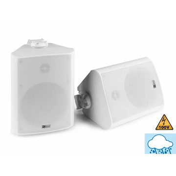 Power Dynamics BC50W (5,25") Fali hangfal szett 2x35/120W, 8 Ohm/100V - fehér