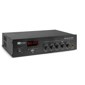 Power Dynamics PDM25 100V erősítő (25W) Mikrofon + Jel bemenet (MP3 + Bluetoot + FM)