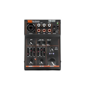 Power Dynamics PDM-D301 - 3 csatornás USB keverő