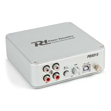 Power Dynamics PDX015 USB-s lemezjátszó előerősítő, digitalizáló (RIAA korrektor)