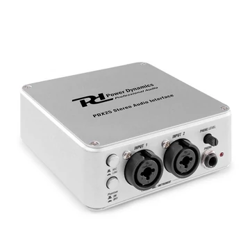 Power Dynamics PDX25 USB Audio Interface - külső hangkártya, 2 csatornás
