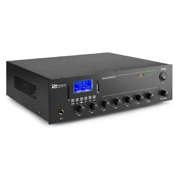Power Dynamics PPA30 100V erősítő (30W) 2x Mikrofon + 2x Jel bemenet (MP3 + Bluetooth)