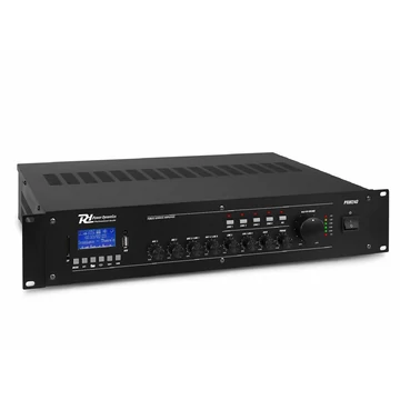 Power Dynamics PRM240, 100V erősítő (240W) 6 csatornás / 4 zónás, (MP3 + Bluetooth)