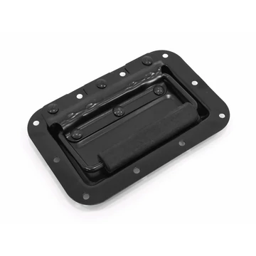 Thunder RH-1116 Acél fogantyú rackszekrényhez, fekete (160x110 mm)