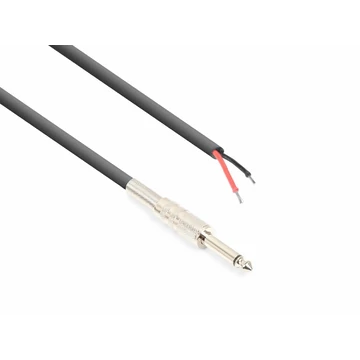 Vonyx CX410-6 Hangfalkábel 6,3mm Jack nyitott véggel (6 m)